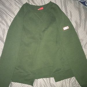 Olive green hunter crewneck